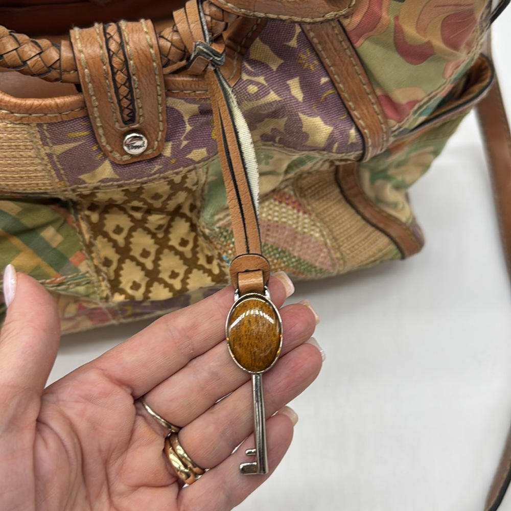 Fossil Patchwork Leather Vintage Bag Mcb7331c - image 3